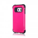 Wholesale Samsung Galaxy S6 Slim Shield Hybrid Case (Hot Pink)